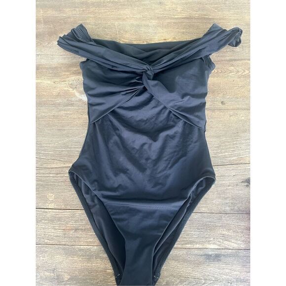NWT- Tina Turk full bathing suit, black, size 4 - Picture 1 of 5